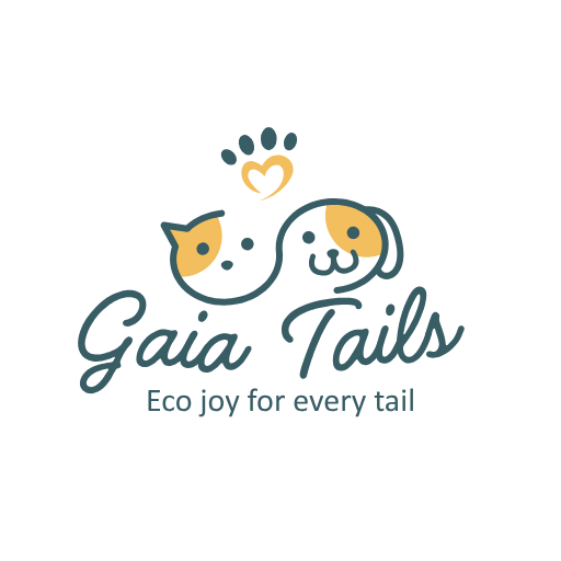 tosca and yellow illustrative pet shop logo (512 x 512 px)
